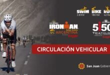 San Juan: Así será la circulación vehicular durante el IRONMAN 2026