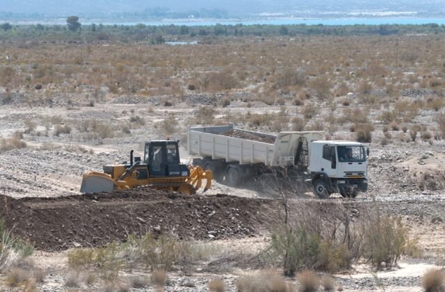 Avanza la obra para mejorar la circulación del agua en el río San Juan